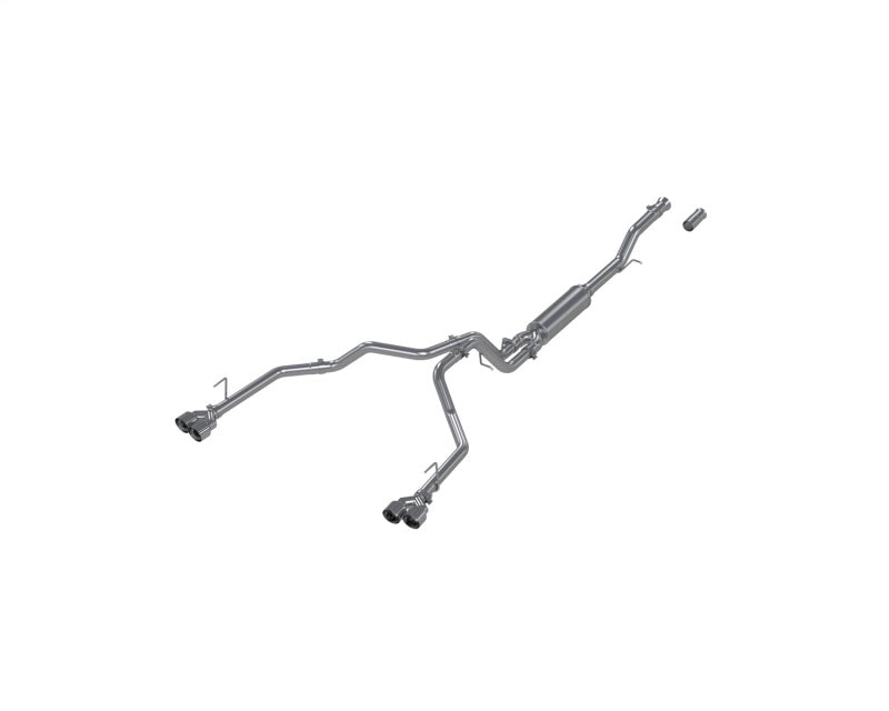 MBRP S5059AL 21-24 Chevrolet Suburban XL 5.3L 3in Aluminized 2.5in Dual Split Carbon Fiber Cat-back