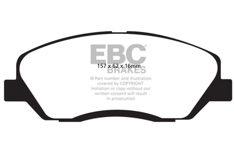 EBC DP41783R 06-09 Hyundai Entourage 3.8 Yellowstuff Front Brake Pads