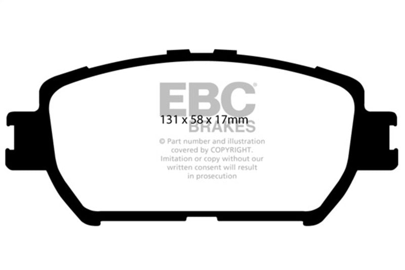 EBC DP31642C 06-07 Lexus GS300 3.0 Redstuff Front Brake Pads