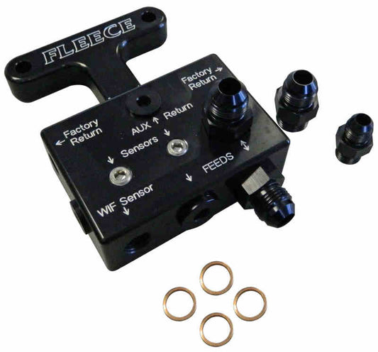 Fleece Performance FPE-FFD-RF-3G 03-07 Dodge 5.9L / 07.5-09 6.7L Cummins 3rd Gen Fuel Distribution Block