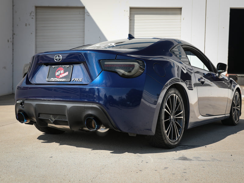 aFe 49-36023-L Takeda Exhaust Axle-Back 13-15 Scion FRS / Subaru BRZ 304SS Blue Flame Dual Tips Exhaust