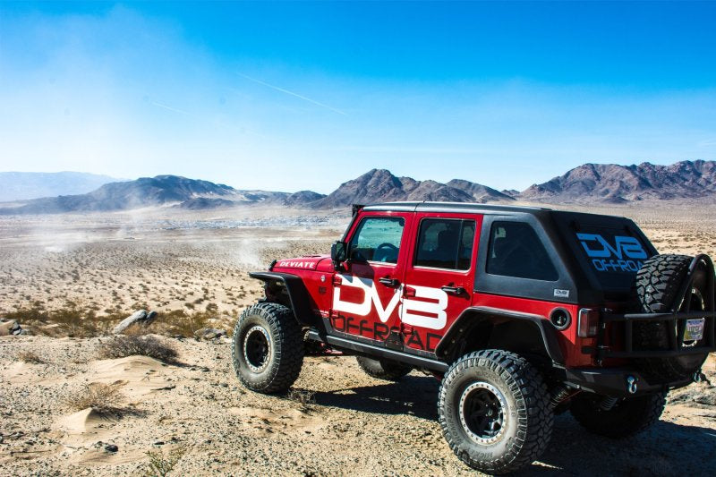 DV8 Offroad FENDB-02 07-18 Jeep Wrangler JK Front & Rear Flat Tube Fenders