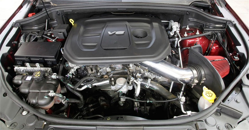 Spectre 9071 16-18 Jeep Grand Cherokee V6-3.6L F/I Air Intake Kit - Polished w/Red Filter