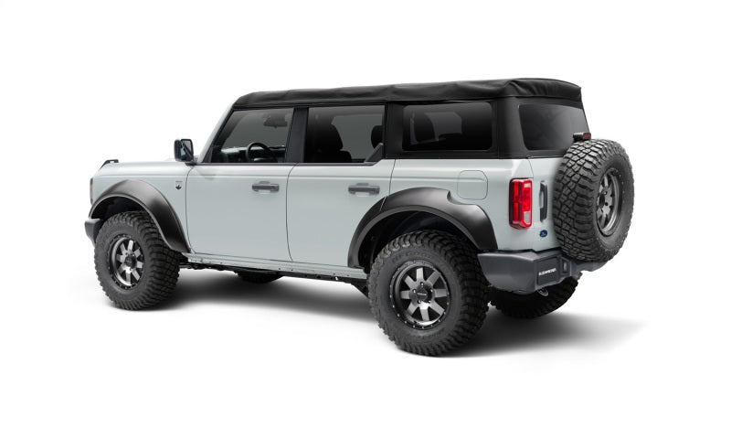Bushwacker 20961-02 2021+ Ford Bronco 4-Door Extend-A-Flares 4pc - Black