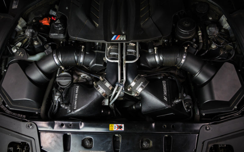 Mishimoto MMICP-F10-12MWBK 12-16 BMW F10 M5 Intercooler Pipe Kit Micro Wrinkle Black