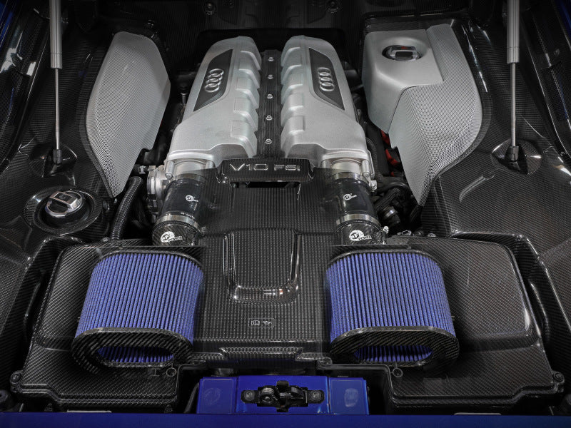 aFe 57-10012R 15-21 Lamborghini Huracan V10-5.2L Track Series Intake System w/ Pro 5R Filter