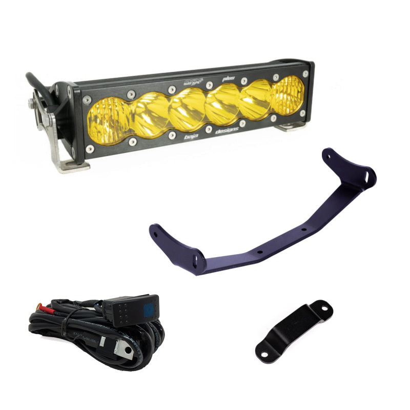 Baja Designs 448193 Can-Am Maverick R Amber 10in OnX6+ Shock Tower Kit