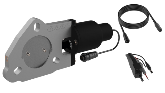 QTP QTEC225 2.25in Bolt-On QTEC Electric Cutout Valve - Single