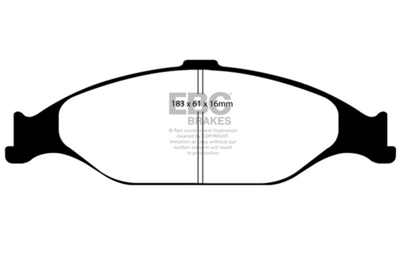 EBC DP41242R 99-04 Ford Mustang 3.8 Yellowstuff Front Brake Pads