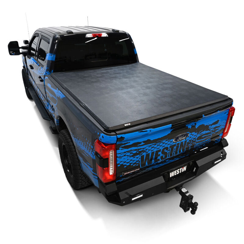 Westin 19-21005 17-24 Ford F-250/350 Super Duty 6.75ft. Bed Soft Tri-Fold Tonneau Cover - Black
