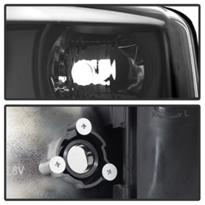 SPYDER 5084521 Spyder GMC Sierra 1500/2500/3500 99-06 V2 Projector Headlights - DRL - Black PRO-YD-CDE00V2-LB-BK