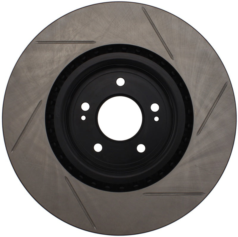 Stoptech 126.46076SR StopTech Power Slot 08-09 Evo 10 Slotted Right Front Rotor