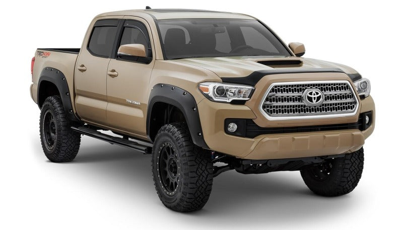 Bushwacker 30922-02 16-18 Toyota Tacoma Pocket Style Flares 4pc 60.5/73.7in Bed - Black