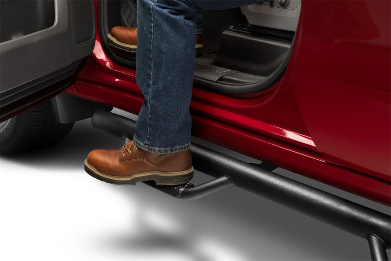 N-Fab C1971QC-TX Nerf Step 19-20 Chevy/GMC 1500 Double Cab - Cab Length - Tex. Black