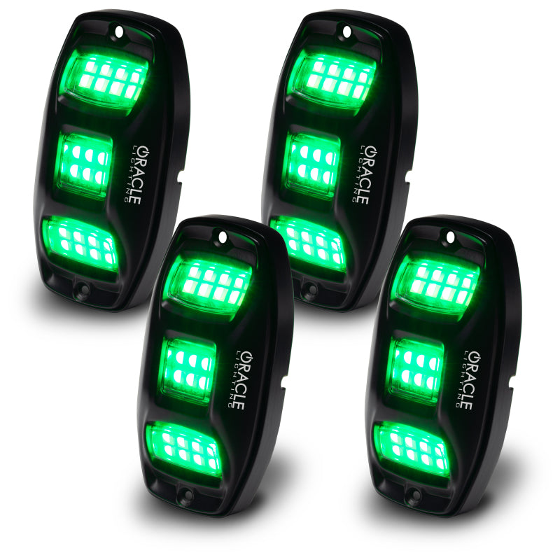 ORACLE Lighting 5895-339 Oracle Underbody RGB+W Wheel Well Rock Light Kit - 4 PCS - ColorSHIFT SEE WARRANTY