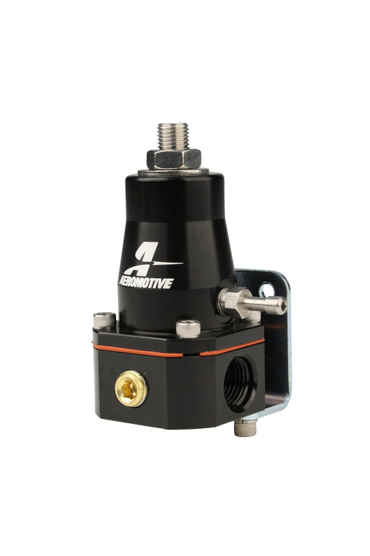 Aeromotive 13136 Adjustable Regulator Billet EFI Bypass - (2) -6 Inlets/(1) -6 Return - Black