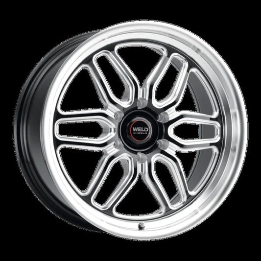 Weld S15300089P38 Racing 20x10 Laguna 6 Drag 6x135 ET38 BS7.00 Gloss BLK MIL DIA 87.1