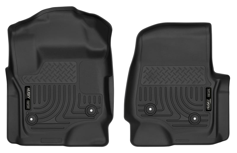 Husky Liners 52731 2017 Ford F250 Crew Cab Vinyl X-Act Contour Black Floor Liners