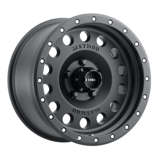 Method Wheels MR30778550500 Method MR307 Hole 17x8.5 0mm Offset 5x5 94mm CB Matte Black Wheel