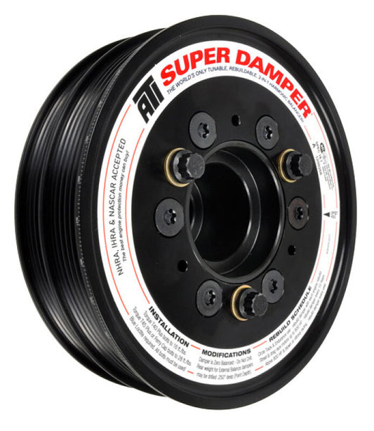 ATI ATI918055 Ford Coyote 5.0L 6.78in 6 & 4 Grv Damper w//AC Pulley Kit (OEM Size SK1473)