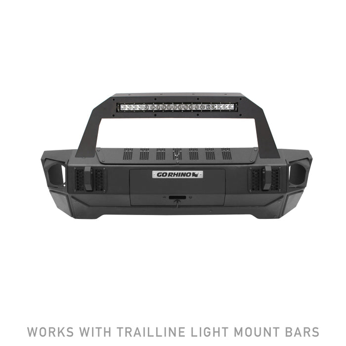 Go Rhino 230111T 07-20 Jeep Wrangler JL/JLU/JK/JKU/Gladiator JT Trailline Front Stubby Bumper