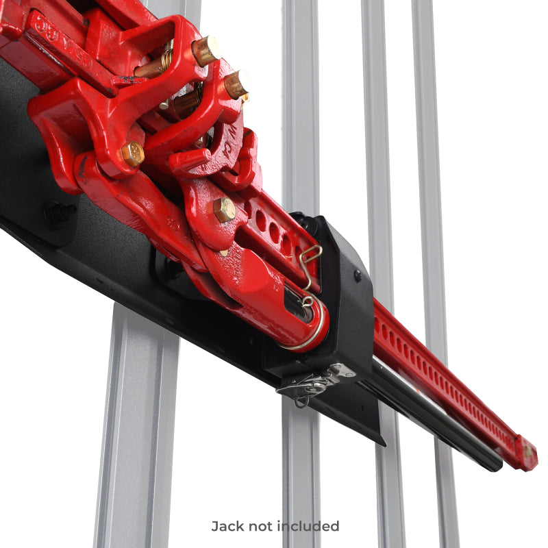 Go Rhino 5950080T XRS/SRM 4-CORE Clamp Mount Kit for Hi-Lift Jack - Tex. Blk (No Drill)
