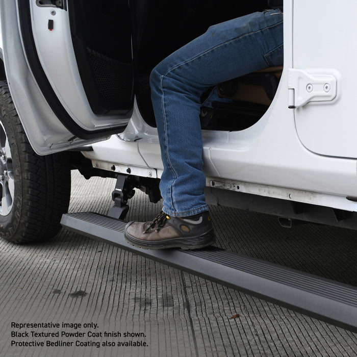 Go Rhino 20492752PC RealTruck 18-24 Jeep Wrangler 2dr VoltStep Electric Running Board Kit (No Drill) - Tex. Blk