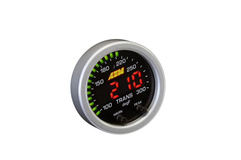 AEM 30-0302 X-Series Temperature 100-300F Gauge Kit (ONLY Black Bezel and Water Temp. Faceplate)