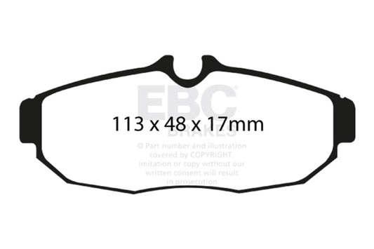 EBC DP51741NDX 05-10 Ford Mustang 4.0 Bluestuff Rear Brake Pads