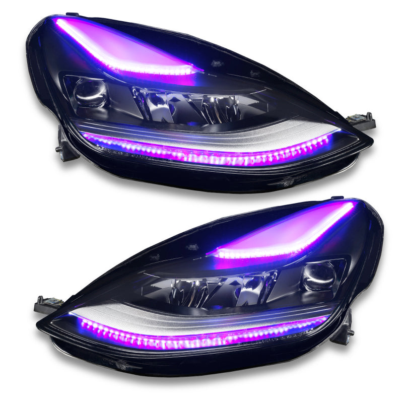 ORACLE Lighting 1473-332 Oracle 2021+ Tesla Model 3 Dynamic ColorSHIFT Headlight DRL Upgrade Kit SEE WARRANTY