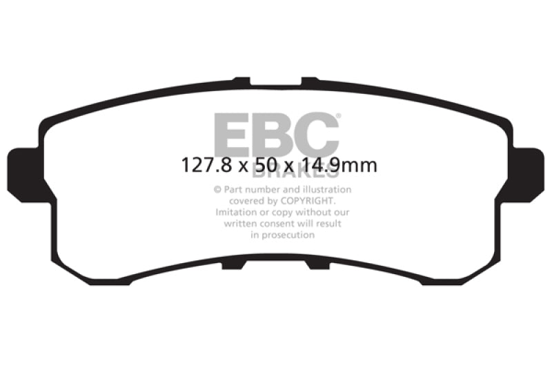 EBC DP41876R 11-13 Infiniti QX56 5.6 Yellowstuff Rear Brake Pads