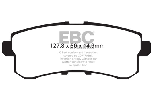 EBC DP41876R 11-13 Infiniti QX56 5.6 Yellowstuff Rear Brake Pads