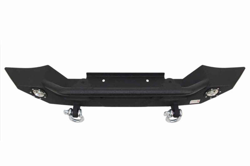 Fishbone Offroad FB22016 87-06 Jeep TJ/YJ Wrangler TJ/YJ Steel Front Bumper W/LEDs - Blk Textured Powercoat