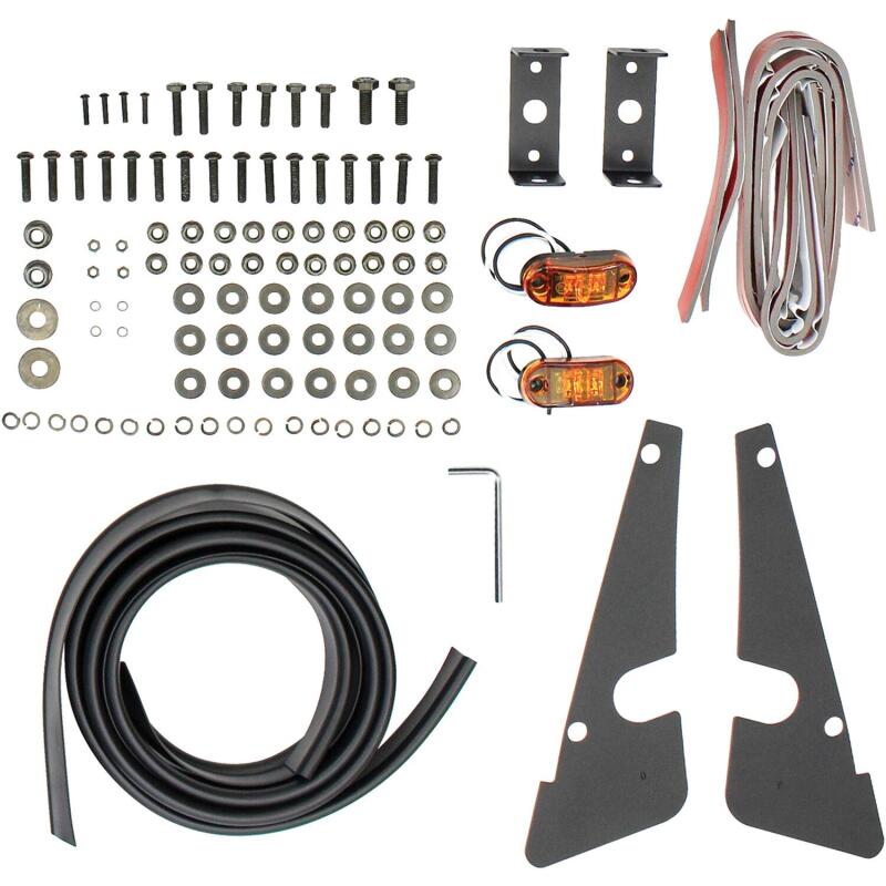 Westin 62-1005 /Snyper 07-17 Jeep Wrangler Tube Fenders - Front - Textured Black