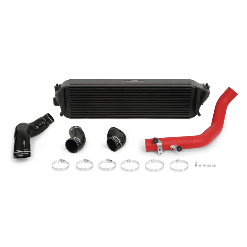 Mishimoto MMINT-CTR-17KBKWRD 2017+ Honda Civic Type R Intercooler Kit - Black Intercooler Red Pipes
