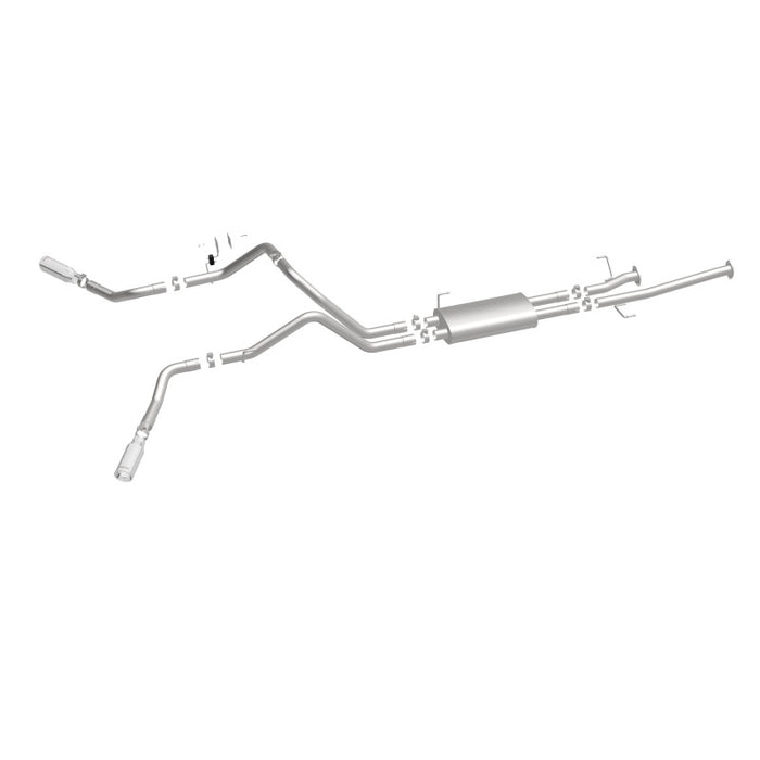 Magnaflow 19232 MagnaFlow Cat-Back 10-15 Toyota Tundra SC LB / CC SB 4.6L/5.7L V8 SS 2.5 Dual Split Rear 4in Tip