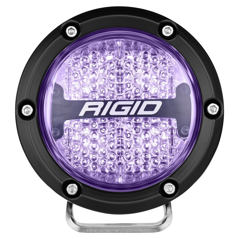 Rigid Industries 36400 360-Series 4in LED Off-Road Diffused Beam - RGBW Backlight (Pair)