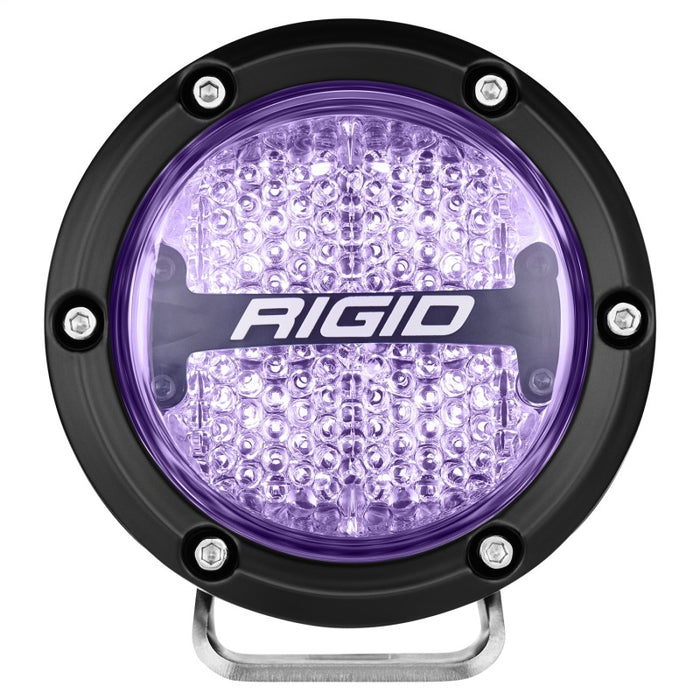 Rigid Industries 36400 360-Series 4in LED Off-Road Diffused Beam - RGBW Backlight (Pair)