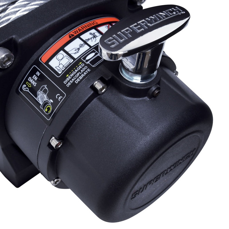 Superwinch 1595200 9500 LBS 12V DC 11/32in x 95ft Steel Rope Tiger Shark 9500 Winch