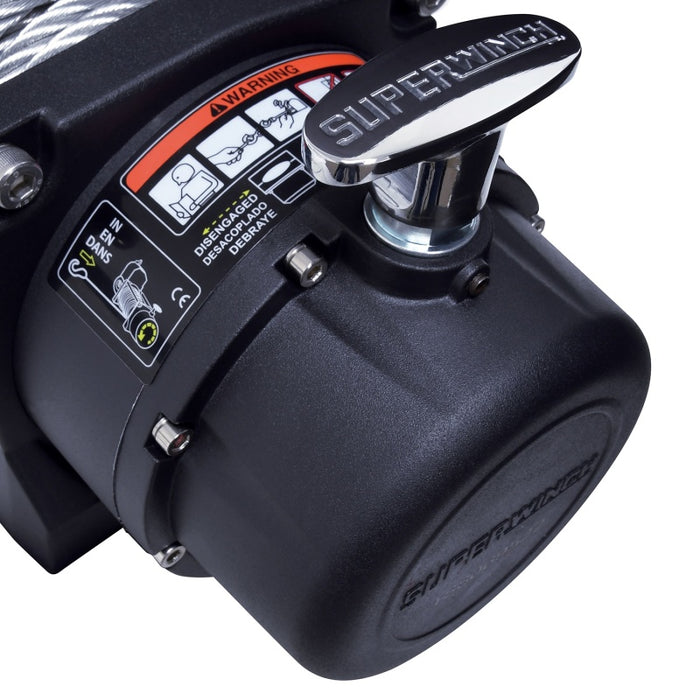 Superwinch 1595200 9500 LBS 12V DC 11/32in x 95ft Steel Rope Tiger Shark 9500 Winch