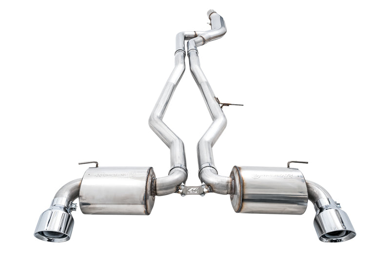 AWE Tuning 3020-32058 AWE 2020 Toyota Supra A90 Non-Resonated Touring Edition Exhaust - 5in Chrome Silver Tips