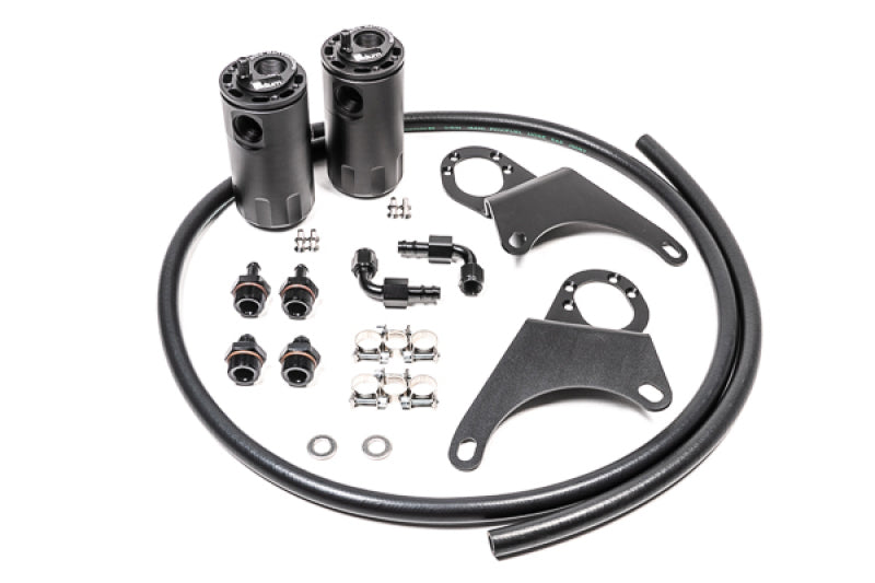 Radium Engineering 20-0118-FL Mitsubishi Evo 8-9 Dual Catch Can Kit Fluid Lock