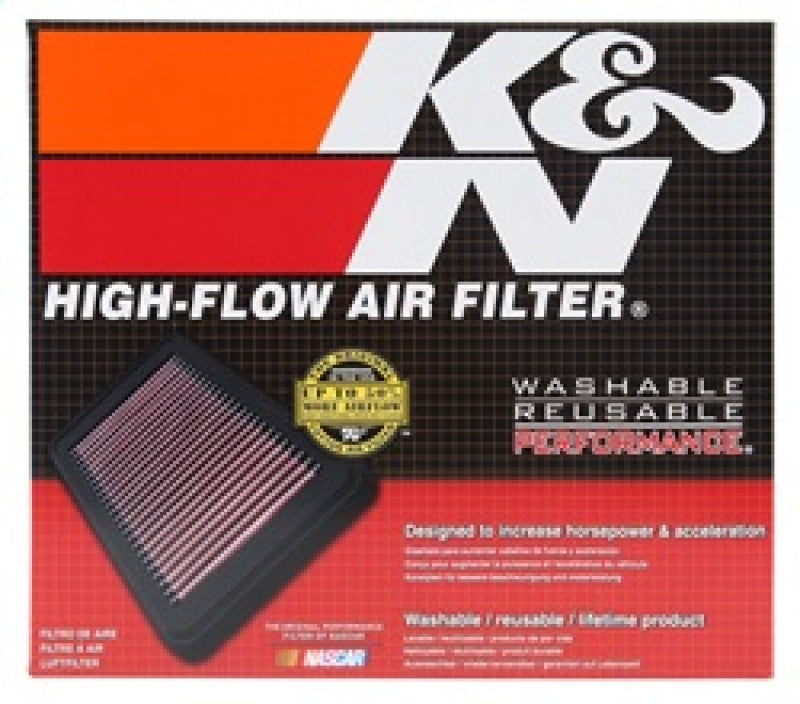 K&N Engineering 33-5085 K&N 17-18 Alpha Romeo Giulia 2.9L V6 F/I Replacement Panel Air Filter