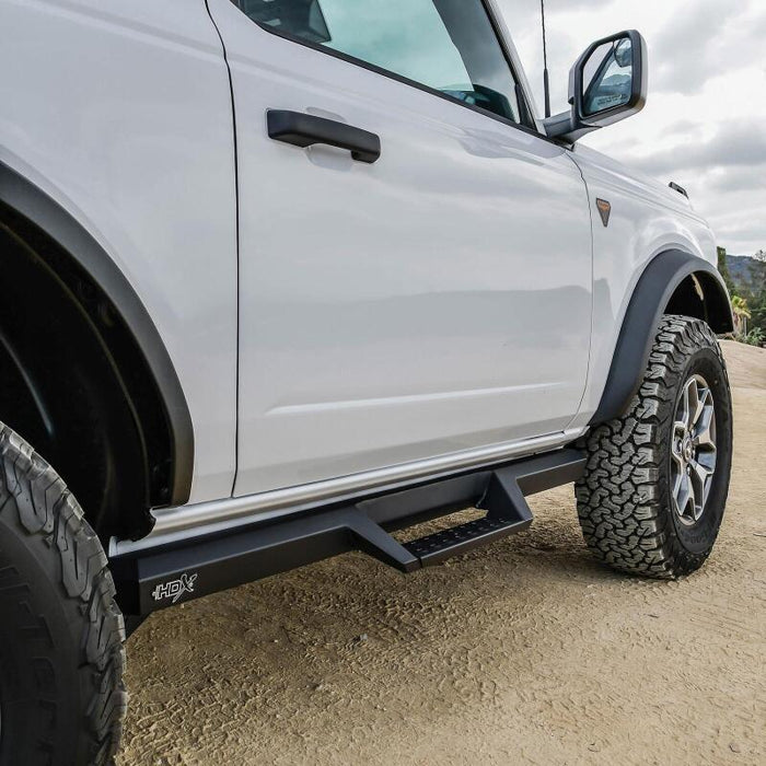Westin 56-14185 /HDX 2021+ Ford Bronco (2-Door) Drop Nerf Step Bars - Textured Black