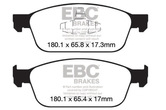 EBC DP52145NDX 12-18 Ford Focus ST Bluestuff Front Brake Pads