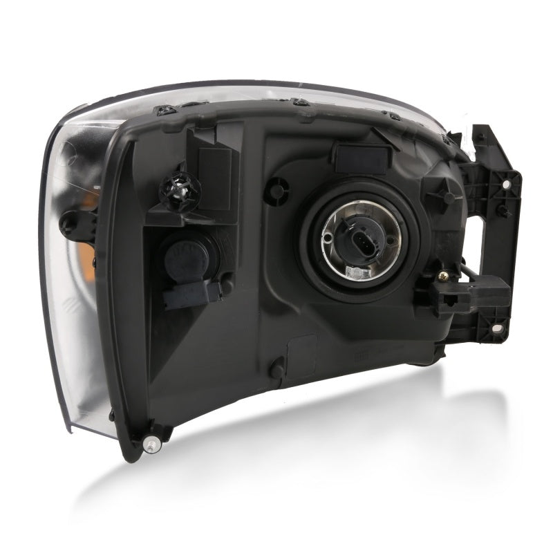 ANZO 111427 2006-2009 Dodge RAM 1500 Crystal Headlight Black Amber