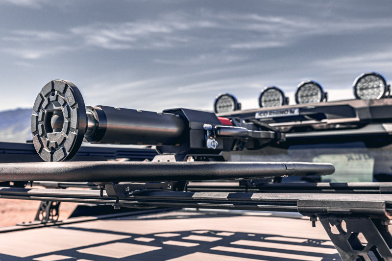 Go Rhino 5935015T 15-22 Ford F-150 / 07-21 Toy. Tundra XRS Cross Bars Kit - Tex Blk (Attch Tonneau Cvr T-Trk)