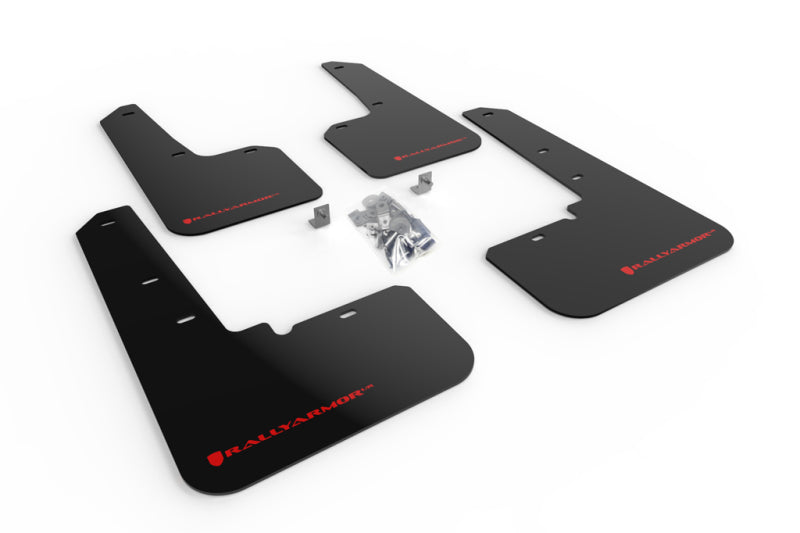 Rally Armor MF66-UR-BLK/RD 20-25 Subaru Outback Black UR Mud Flap w/Red Logo