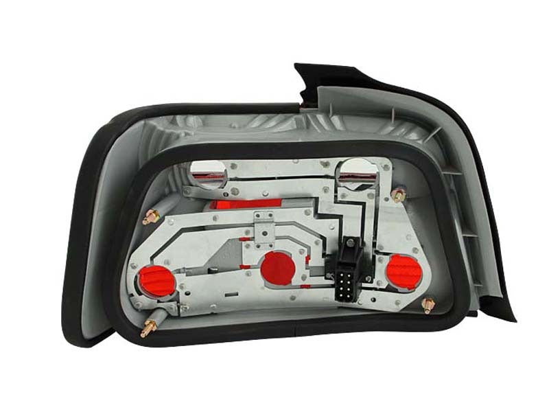 ANZO 221216 1992-1998 BMW 3 Series E36 Sedan Taillights Red/Clear