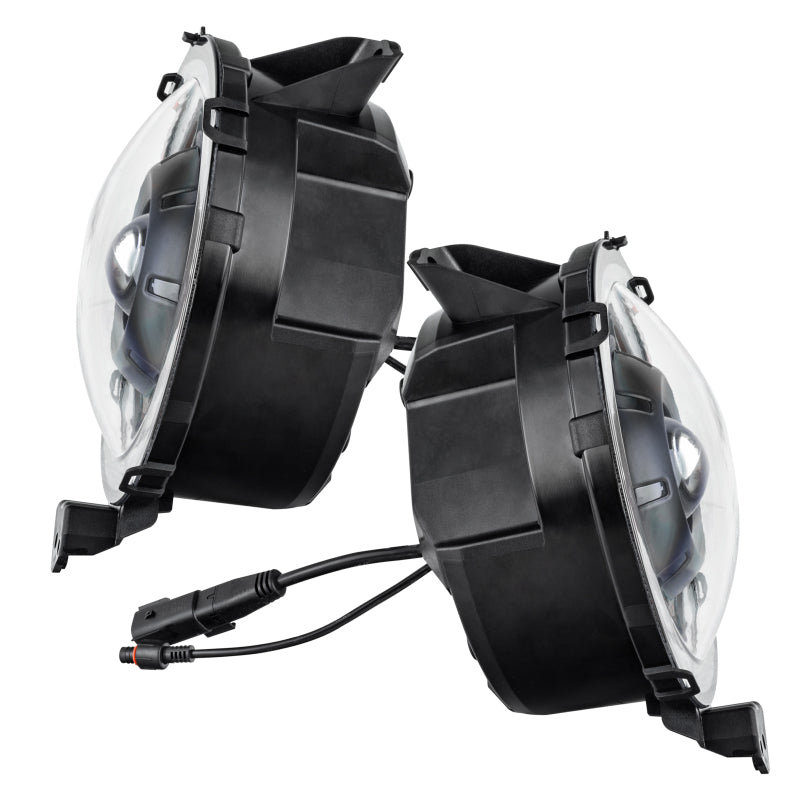 ORACLE Lighting 5839-504-PSC Oracle Oculus BiLED Projector Headlights for Jeep JL/Gladiator JT Satin Silver 5500K SEE WARRANTY